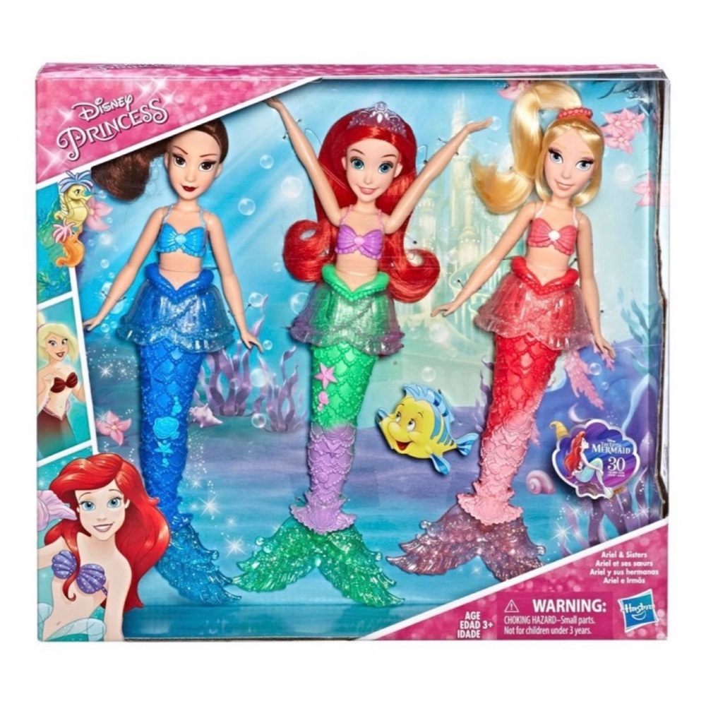 Princess Ariel the little mermaid Disney doll toy set